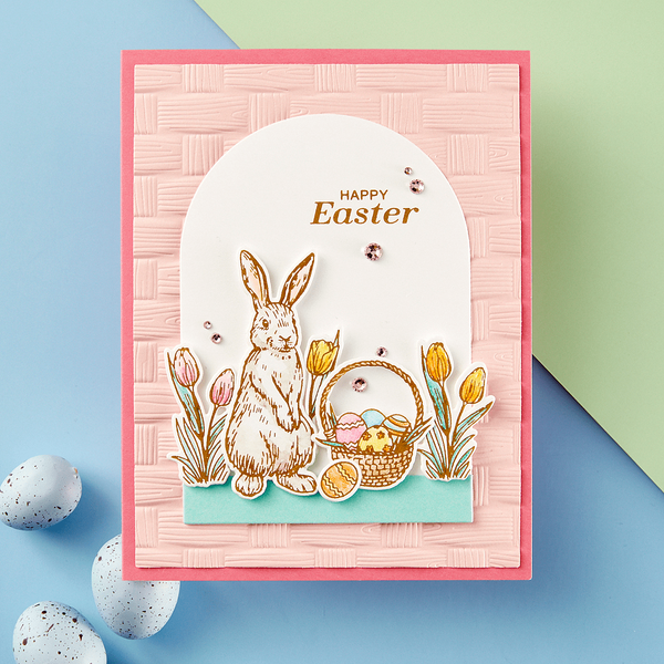 Woven 3D Embossing Folder by Simon Hurley