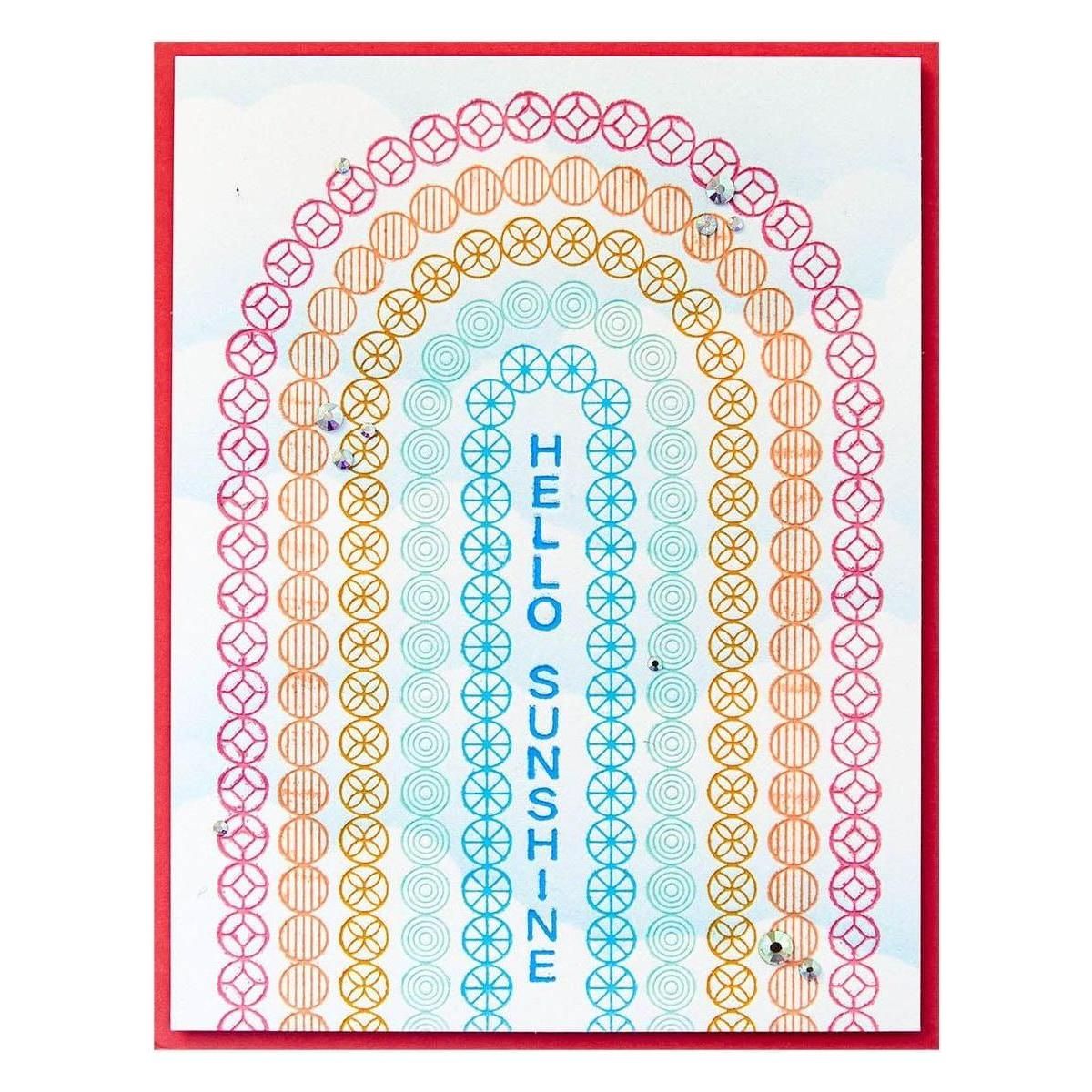 Arched Messages Registration Press Plate & Die Set from the Cheers to You Collection