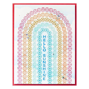 Arched Messages Registration Press Plate & Die Set from the Cheers to You Collection