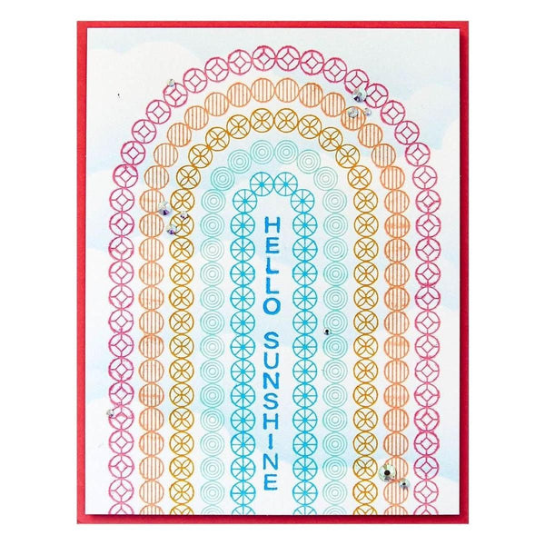 Arched Messages Registration Press Plate & Die Set from the Cheers to You Collection