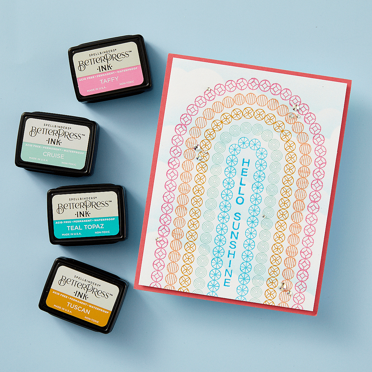 Arched Messages Registration Press Plate & Die Set from the Cheers to You Collection