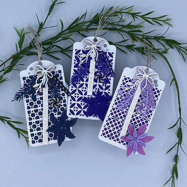 Holiday Blooms Etched Dies