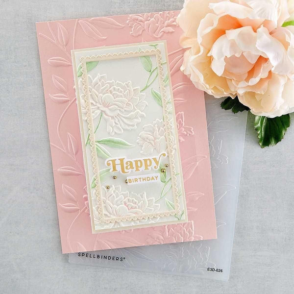 Beautiful Blooms 3D Embossing Folder (E3D-026) lifestyle project. 