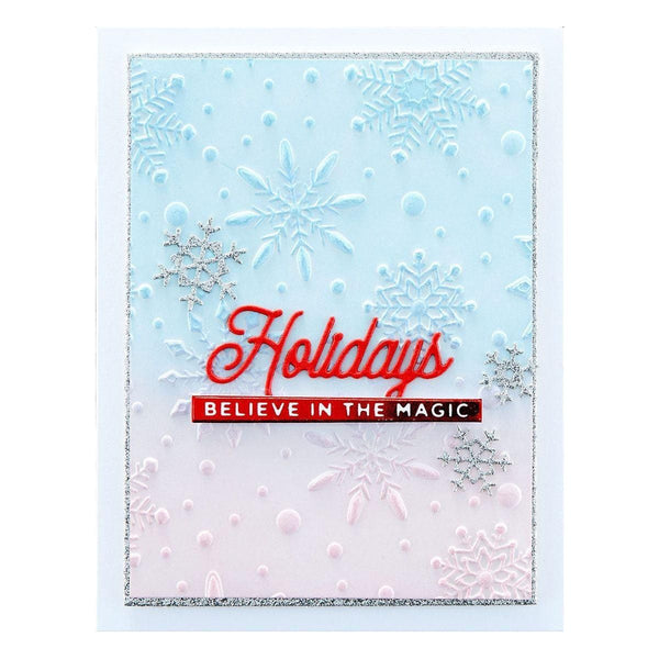 Flurry of Snowflakes 3D Embossing Folder