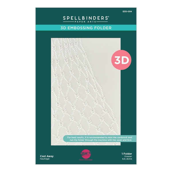 Cast Away 3D Embossing Folder by Dawn Woleslagle