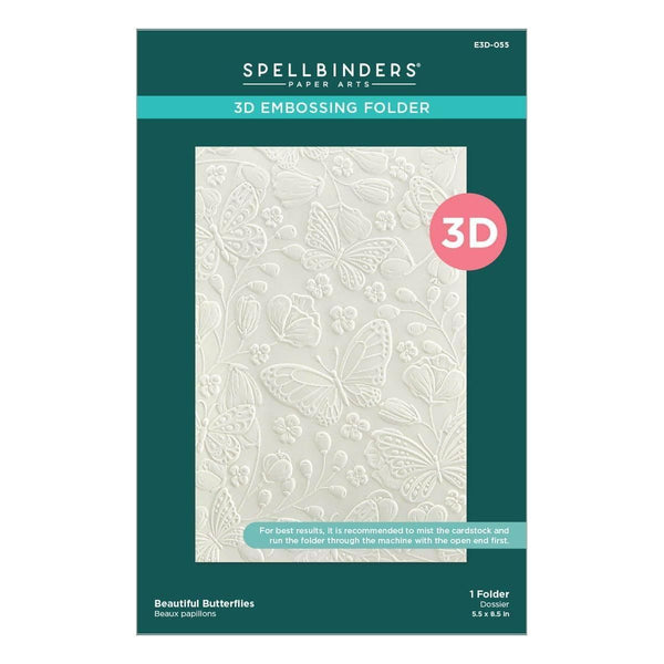 Beautiful Butterflies 3D Embossing Folder