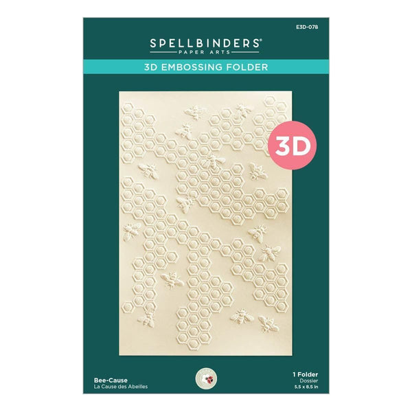 Bee-Cause 3D Embossing Folder by Susan Tierney-Cockburn