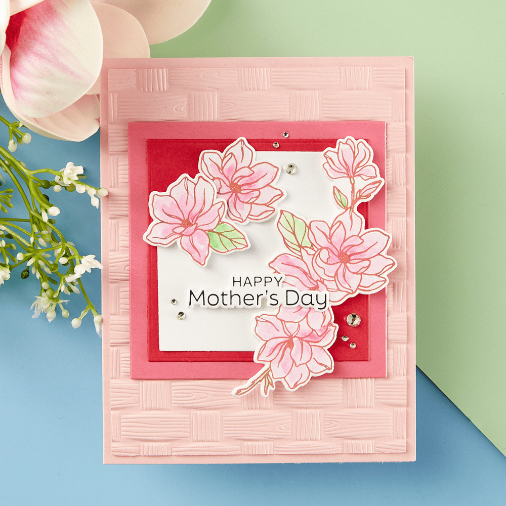 Woven 3D Embossing Folder by Simon Hurley