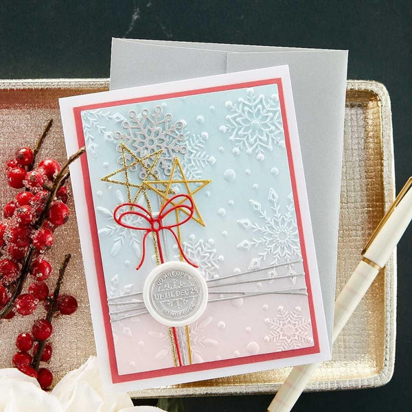 Flurry of Snowflakes 3D Embossing Folder