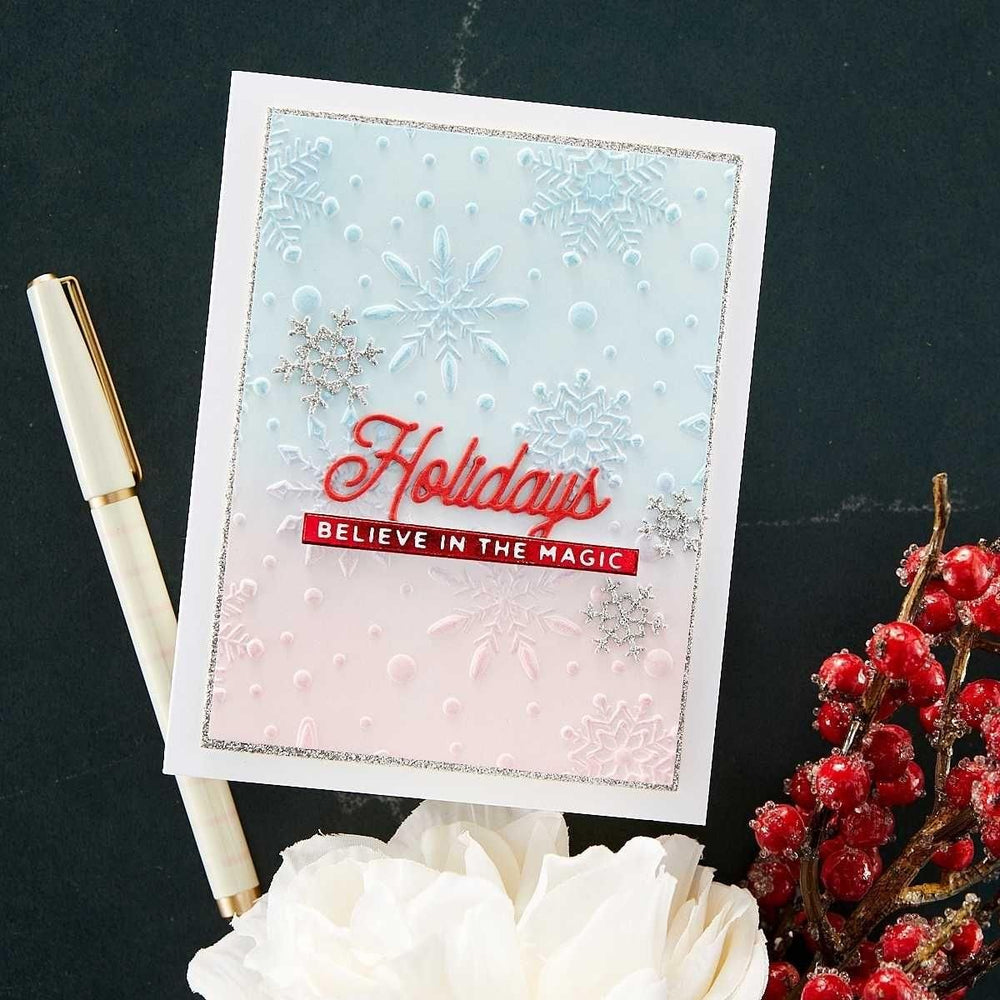 Flurry of Snowflakes 3D Embossing Folder