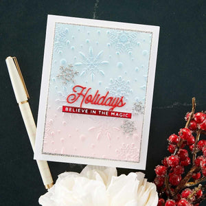 Flurry of Snowflakes 3D Embossing Folder