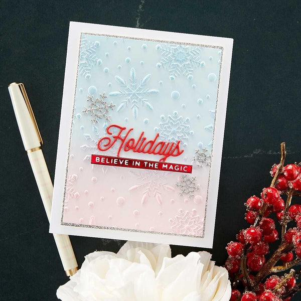 Flurry of Snowflakes 3D Embossing Folder