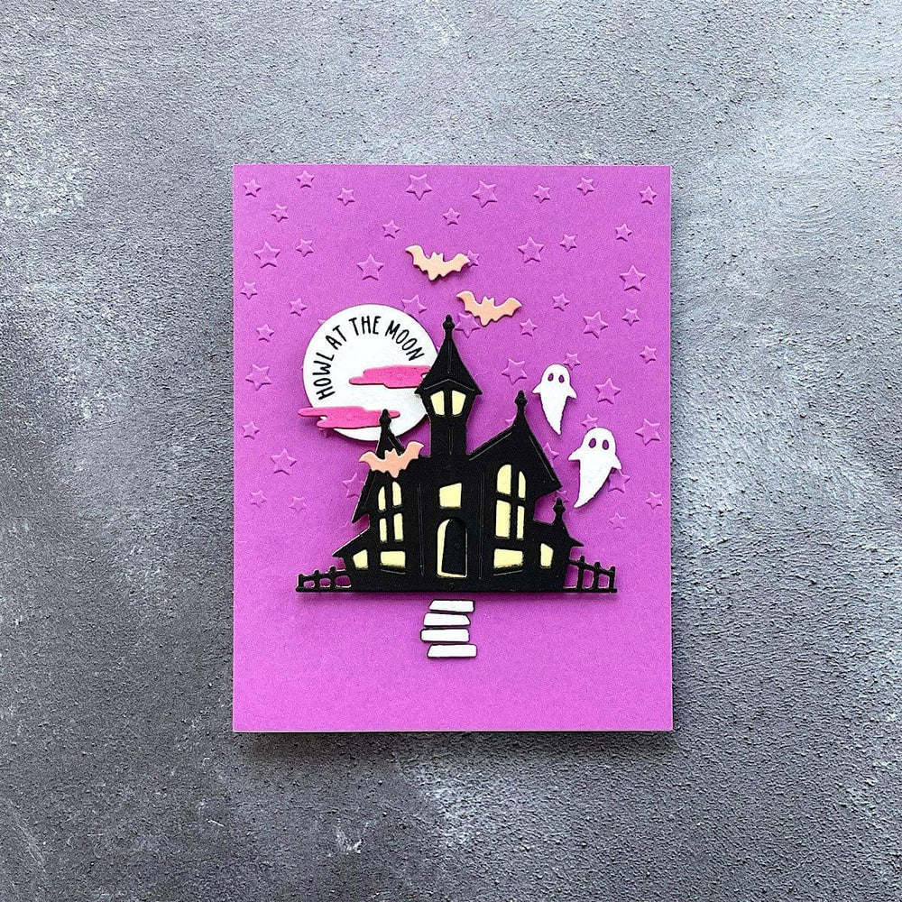 Haunted House Etched Dies