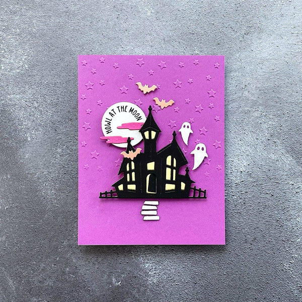 Haunted House Etched Dies