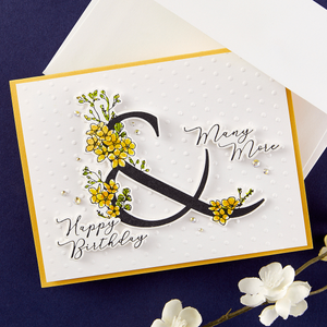 Floral & and Sentiment Press Plate