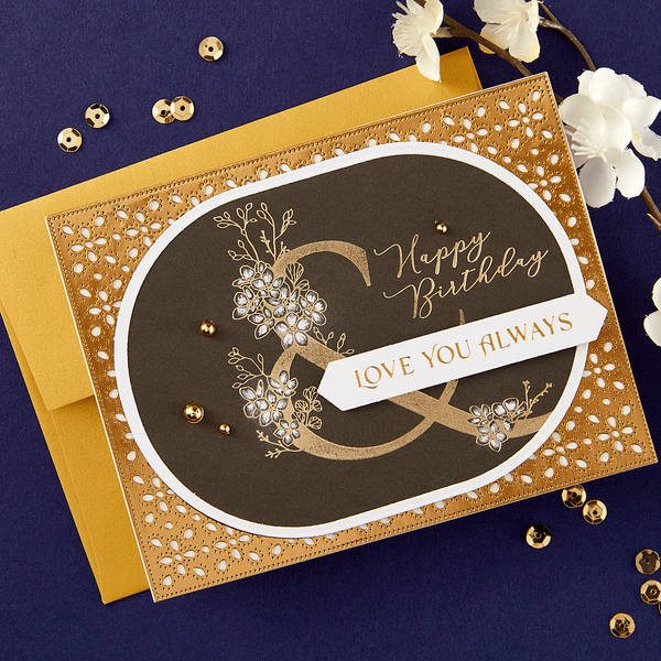 Floral & and Sentiment Press Plate