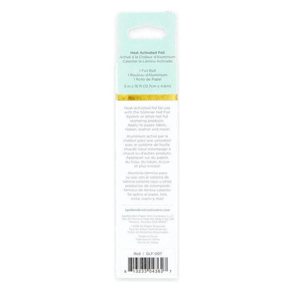 Glimmer Hot Foil Roll - Red