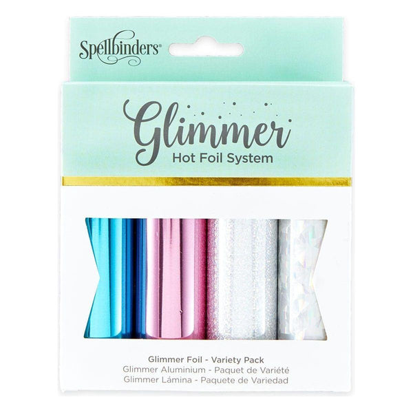 Glimmer Hot Foil  4 Rolls - Metallic & Holographic Variety Pack