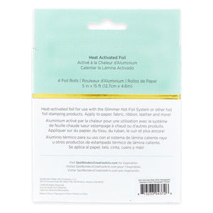 Glimmer Hot Foil  4 Rolls - Metallic & Holographic Variety Pack