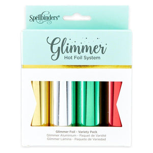 Glimmer Hot Foil  4 Rolls - Holiday Variety Pack