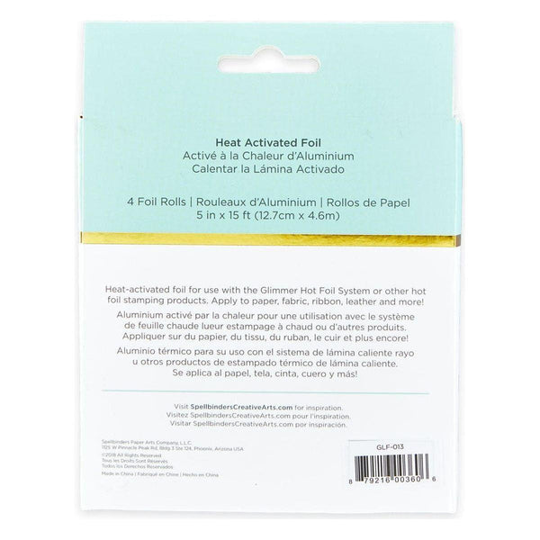 Glimmer Hot Foil  4 Rolls - Holiday Variety Pack