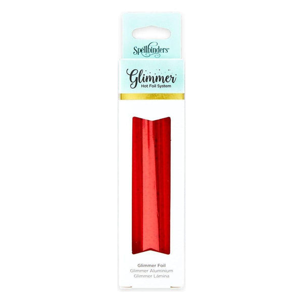 Glimmer Hot Foil Roll - Crimson Stars