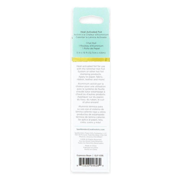 Glimmer Hot Foil Roll - Espresso Bean