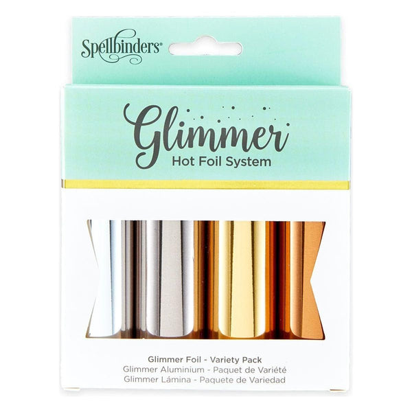 Glimmer Hot Foil 4 Rolls - Essential Metallics Variety Pack