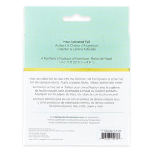 Glimmer Hot Foil 4 Rolls - Essential Metallics Variety Pack
