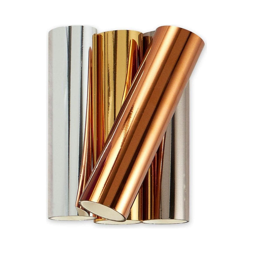 Glimmer Hot Foil 4 Rolls - Essential Metallics Variety Pack
