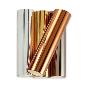 Glimmer Hot Foil 4 Rolls - Essential Metallics Variety Pack