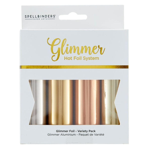 Glimmer Hot Foil 4 Rolls - Satin Metallics Variety Pack