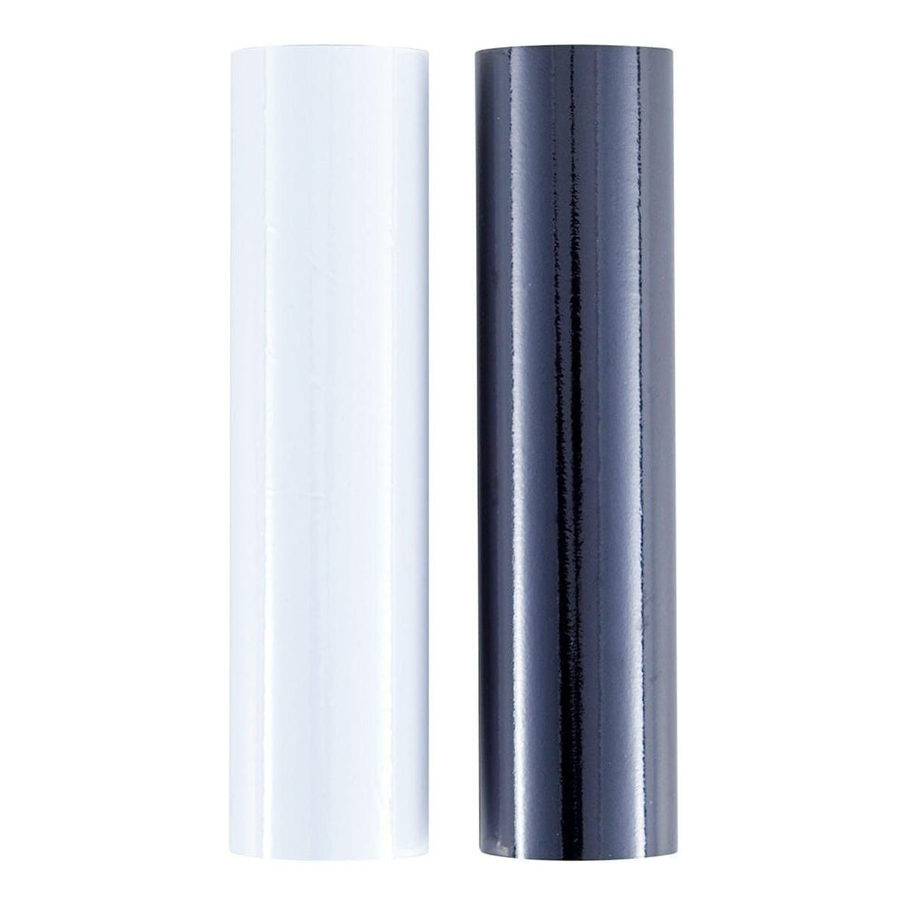 Glimmer Hot Foil 2 Rolls - Opaque Black & White Pack