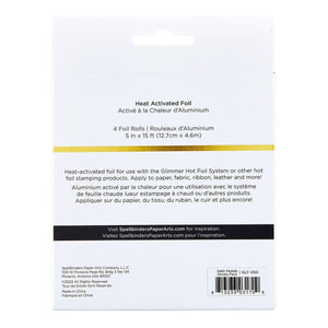 Glimmer Hot Foil Rolls Variety 4-Pack Satin Pastels