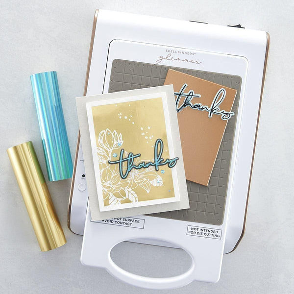 Essential Glimmer Solid Rectangle Glimmer Hot Foil Plate