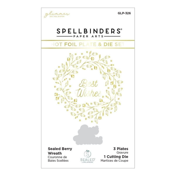 Sealed Berry Wreath Glimmer Hot Foil Plate & Die Set