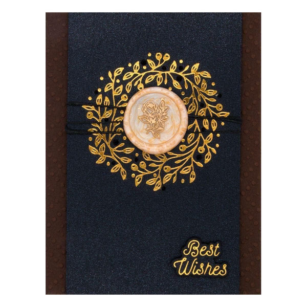 Sealed Berry Wreath Glimmer Hot Foil Plate & Die Set