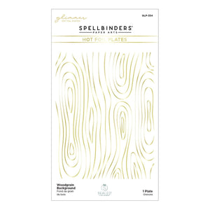 Woodgrain Background Glimmer Hot Foil Plate from Sealed for the Holidays Collection