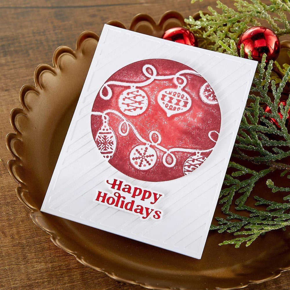 Joyful Christmas Sentiments Glimmer Hot Foil Plate & Die Set from Joyful Christmas Collection by Simon Hurley