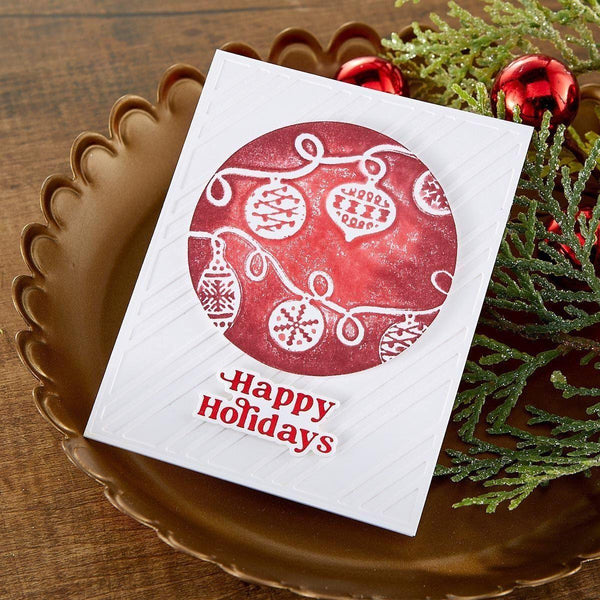 Joyful Christmas Sentiments Glimmer Hot Foil Plate & Die Set from Joyful Christmas Collection by Simon Hurley