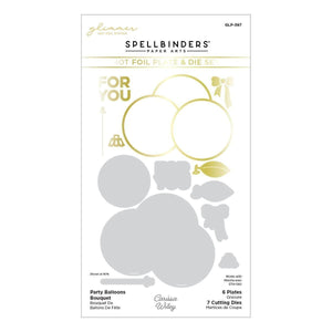 Party Balloons Bouquet Glimmer Hot Foil Plate & Die Set from the Its My Party Collection by Carissa Wiley