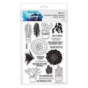 Ranger Succulents Clear Stamps by Simon Hurley create.