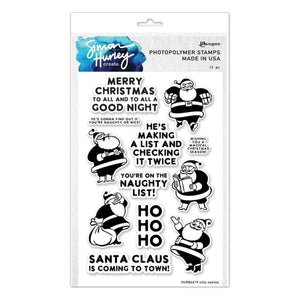 Ranger Silly Santas Clear Stamp Set by Simon Hurley create.
