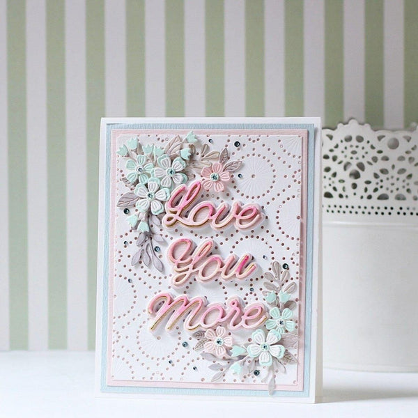 Mini Blooms and Sprigs Etched Dies from the Slimline Collection (S2-314) Hussena Calcuttawala Example 2