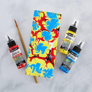 DecoArt - Primaries Water Marbling Acrylic Paint Set