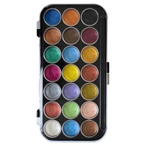 Yasutomo Niji Pearlescent 21 Color Watercolor Palette