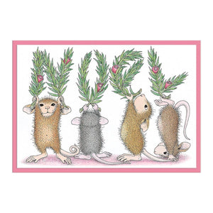 Noel Cling Rubber Stamp Set from the House-Mouse Holiday Collection