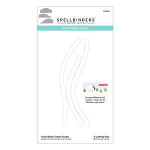 Color Block Scenic Scape Etched Dies from the Tis the Season Collection (S3-418) Product Packaging