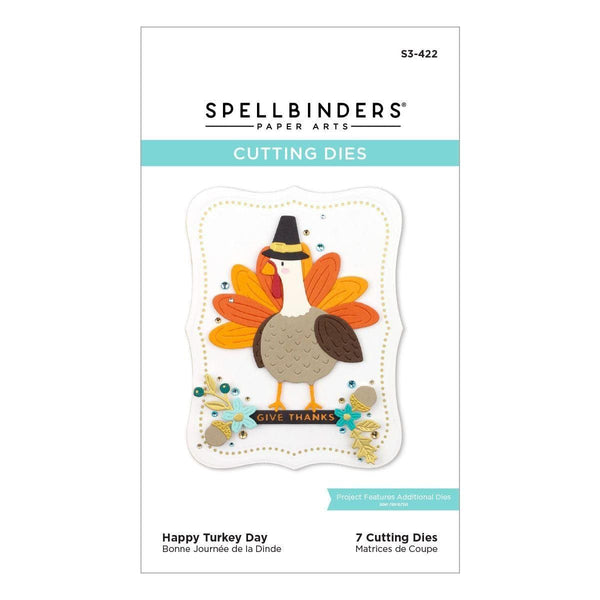 Happy Turkey Day Etched Dies