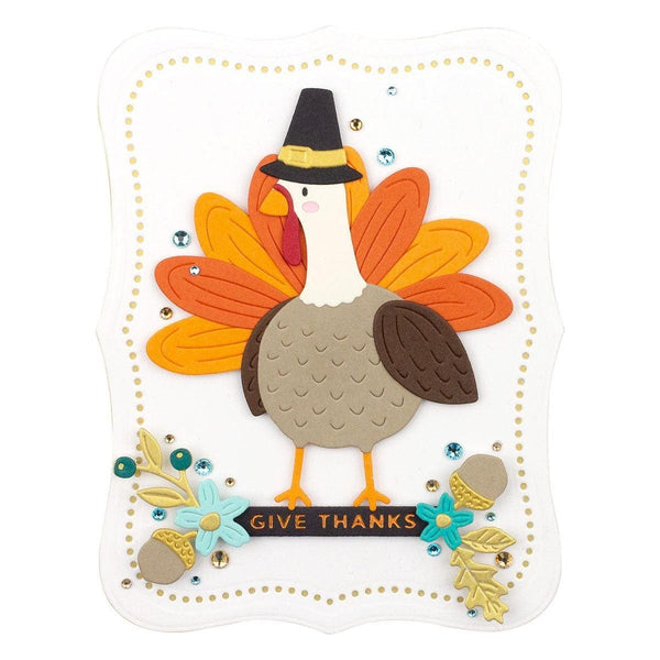 Happy Turkey Day Etched Dies